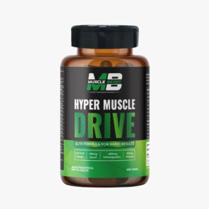 MuscleBerry Hyper Muscle Drive – Advanced Strength & Performance Booster with Ashwagandha, Ginseng & Saunf | 60 Tablets
